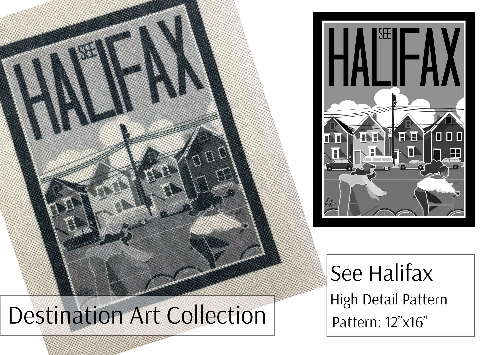 Destination Art - See Halifax Black and White