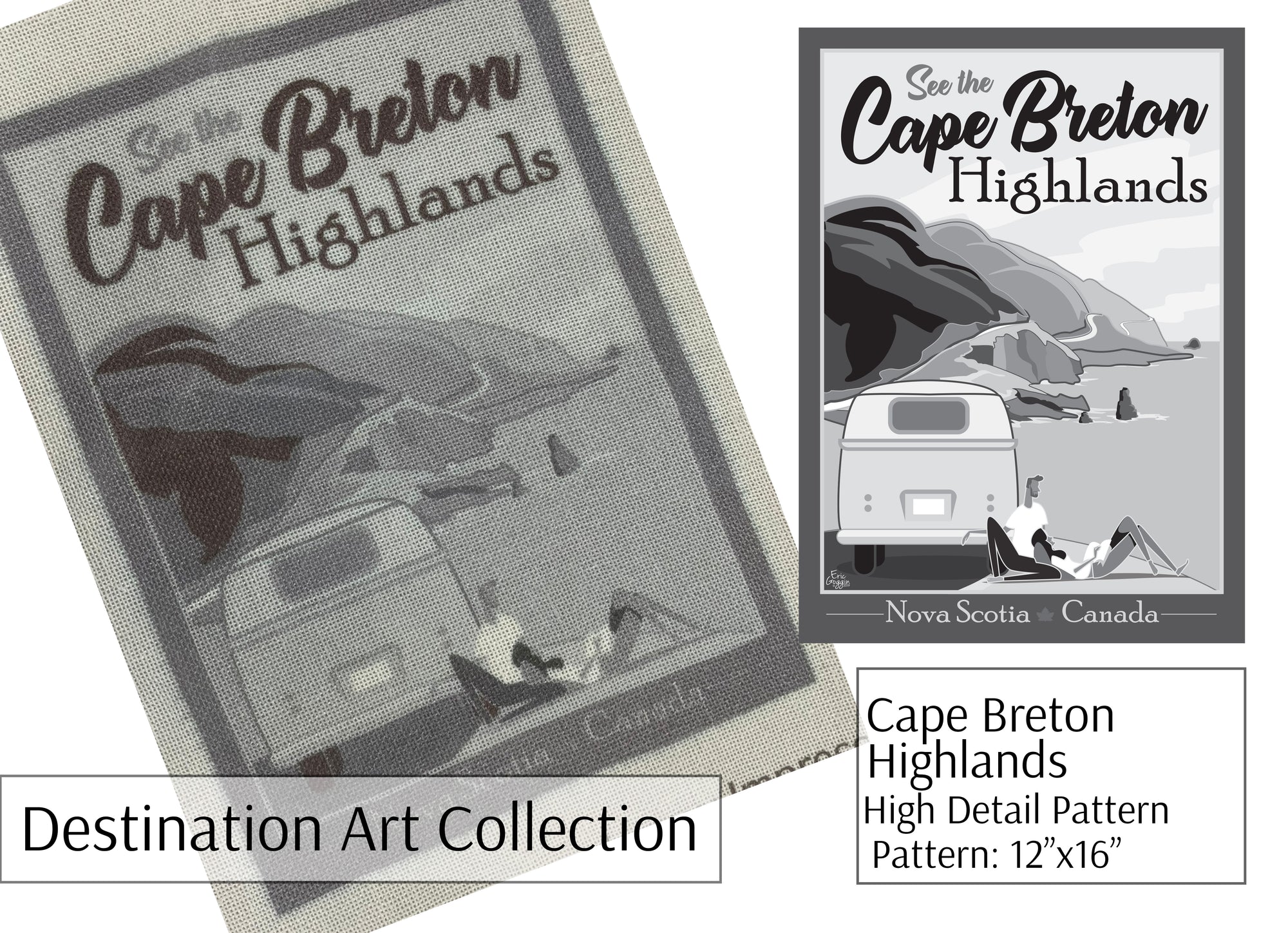 Destination Art - Cape Breton Highlands B&W