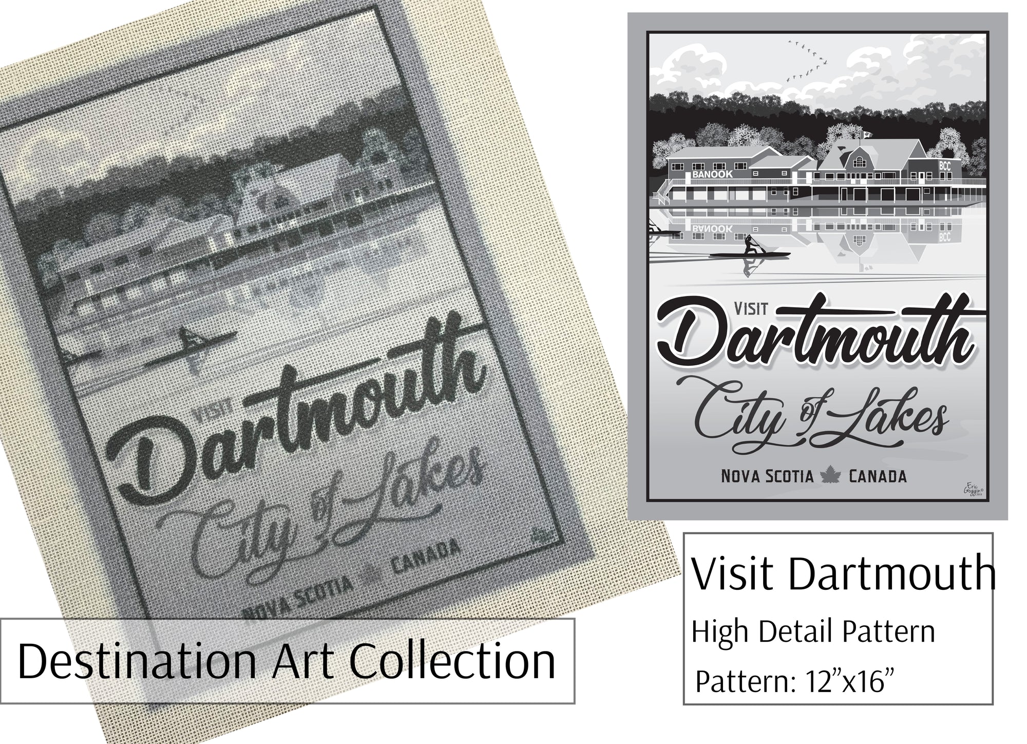 Destination Art - Visit Dartmouth Black and White