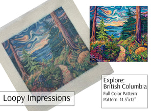Loopy Impressions Pattern - Explore British Columbia