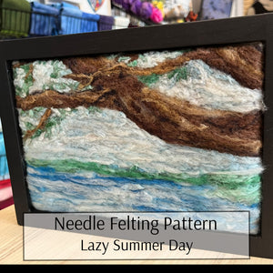 Needle Felting Pattern - Lazy Summer Day