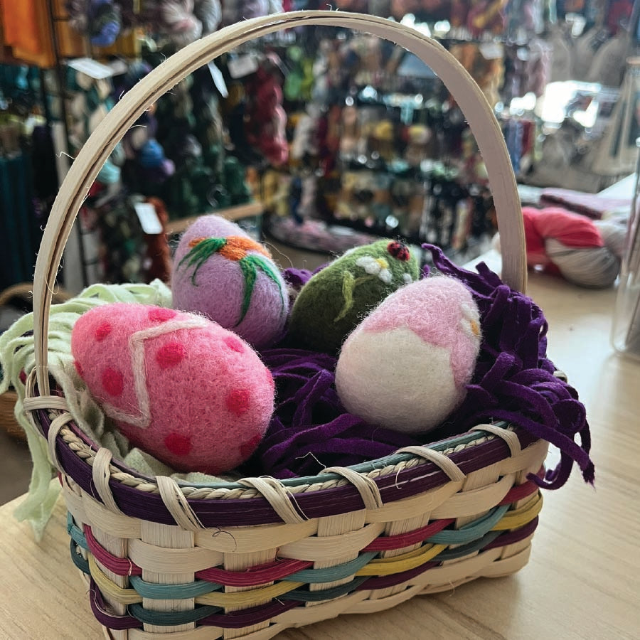 Basket Weaving Needle Felting Class Bundle