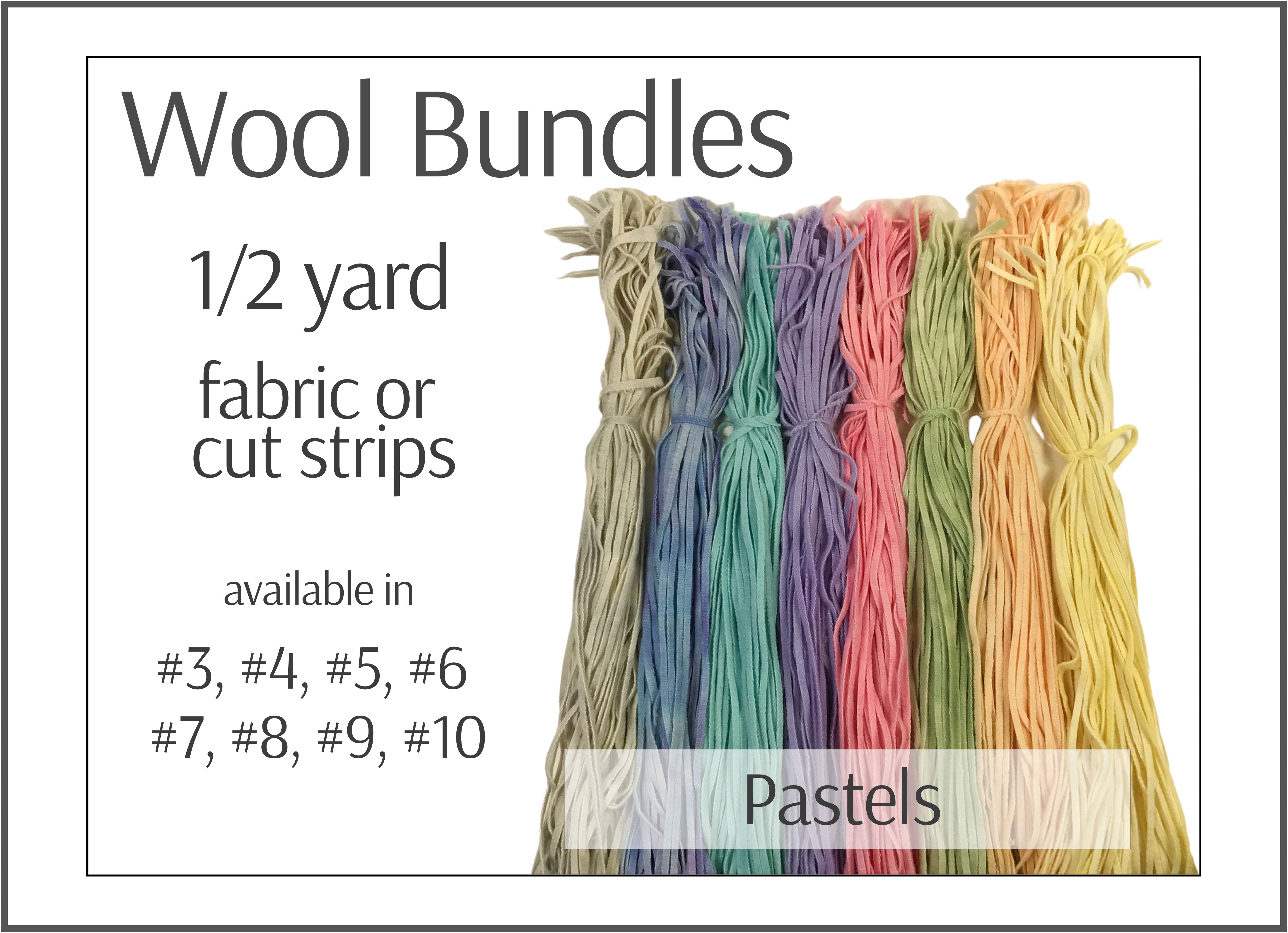 Rug Hooking Wool Bundle - Pastels - Loopy Wool Supply